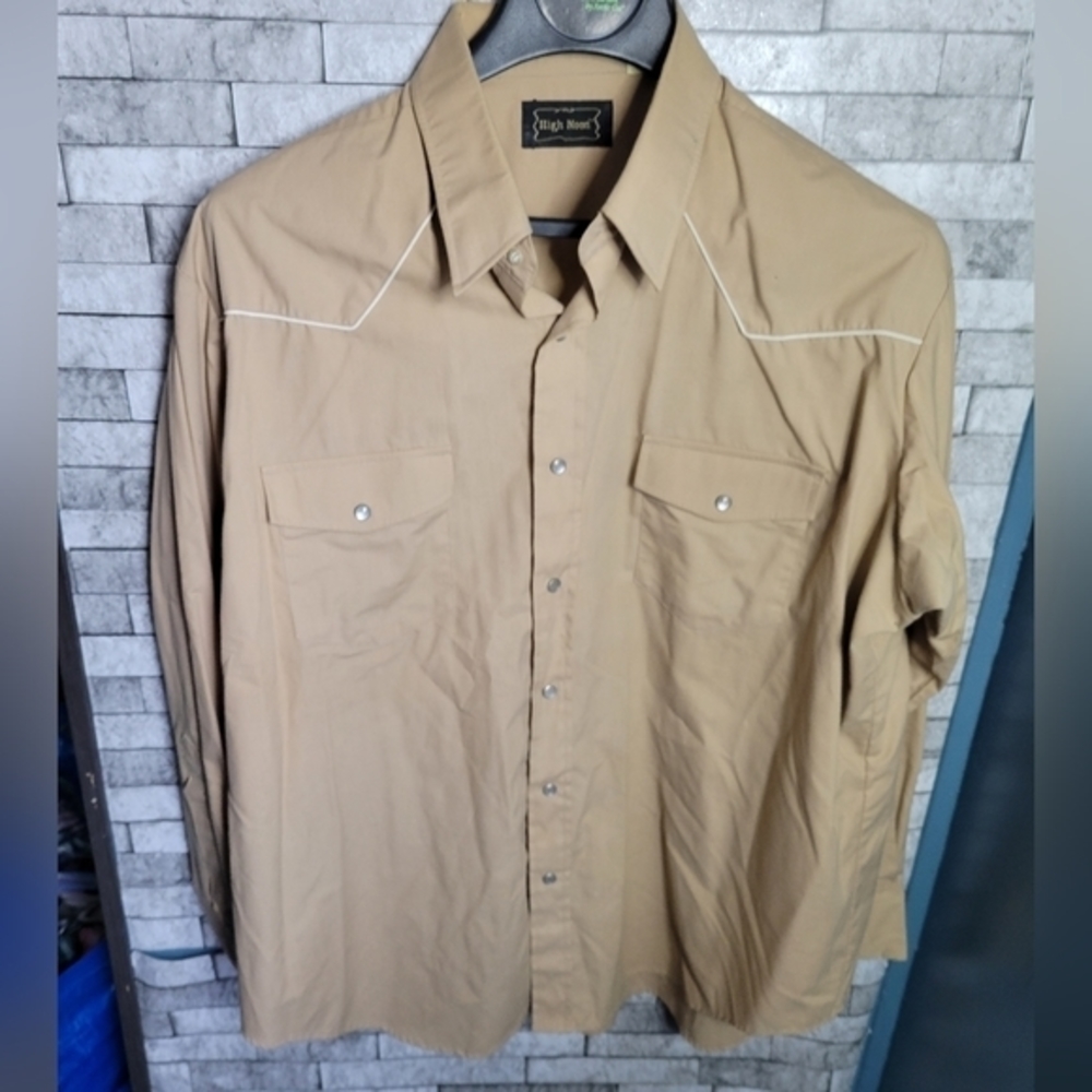 Vintage High Noon Western Shirt Pearl Snaps Size 2XL‎